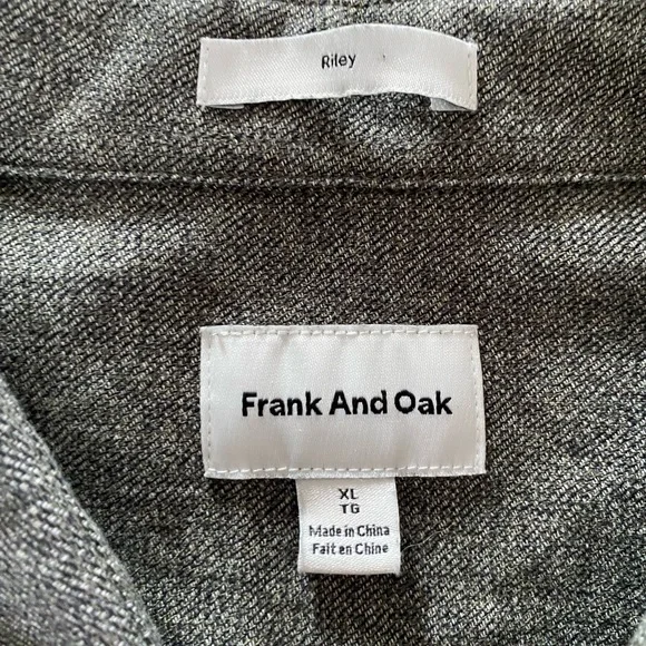 Frank & Oak "Riley" Button Up (Heather Grey) - Picture 3 of 4